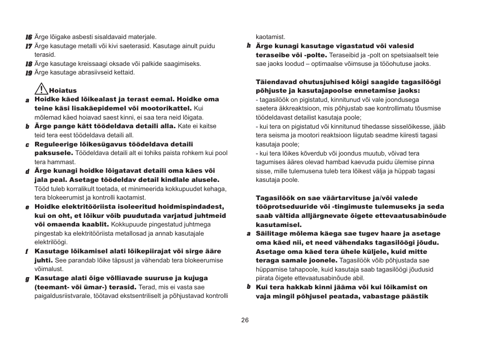 WORX Tools WU433 User Manual | Page 26 / 100