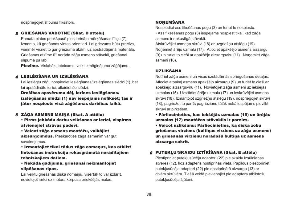 WORX Tools WU433 User Manual | Page 38 / 100