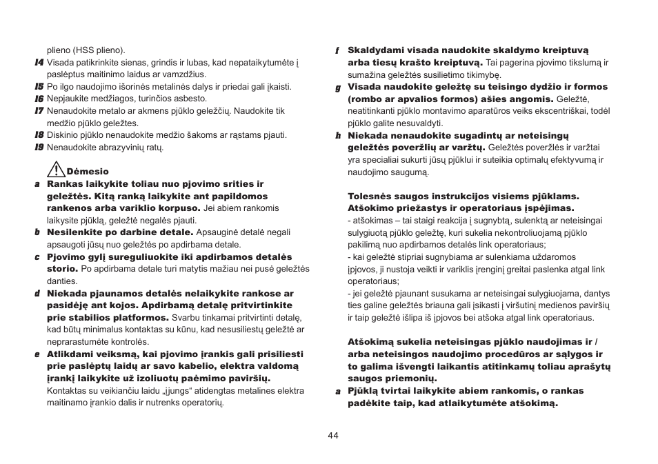 WORX Tools WU433 User Manual | Page 44 / 100