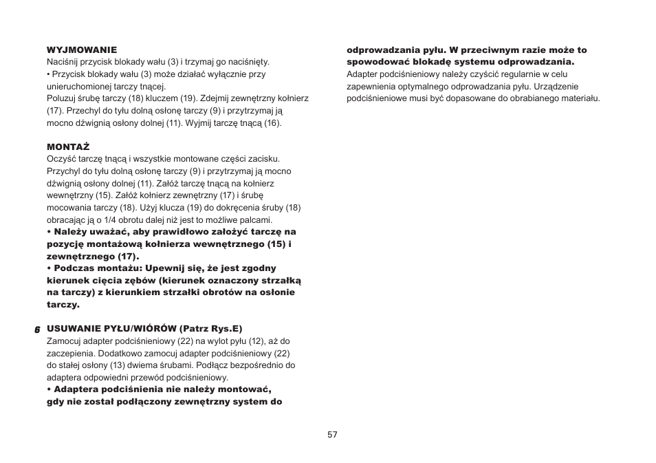 WORX Tools WU433 User Manual | Page 57 / 100