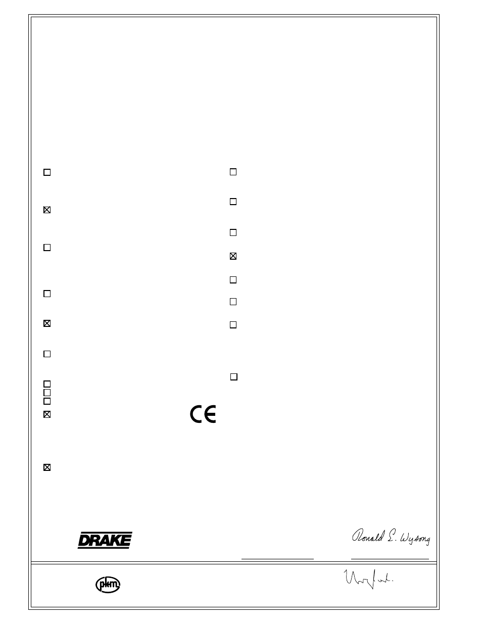 Declaration of conformity, We, manufacturer/importer, Declare that the product | Walter Drake SW8 User Manual | Page 2 / 34