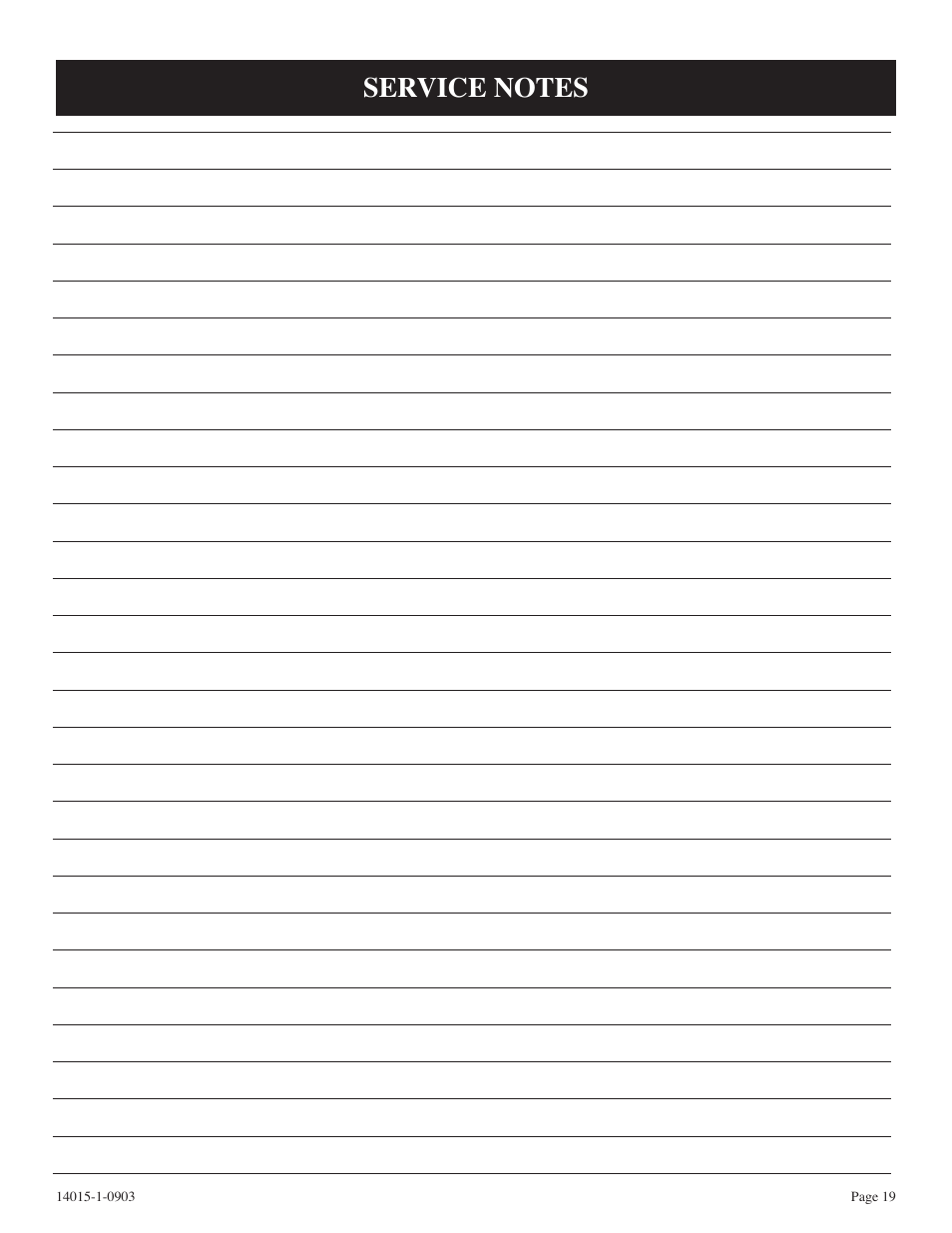 White Mountain VSR-18-1 User Manual | Page 19 / 20