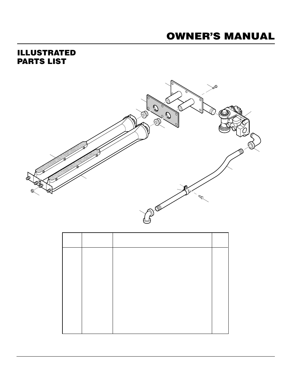 Owner’s manual, Illustrated parts list | Williams 4003532 User Manual | Page 25 / 28