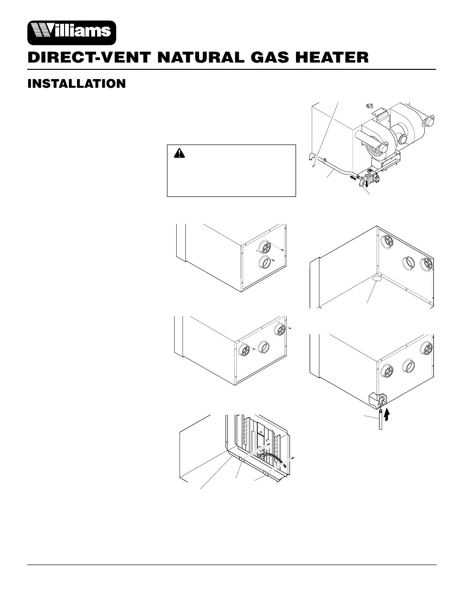 Direct-vent natural gas heater, Installation, Continued) | Williams 4003532 User Manual | Page 8 / 28