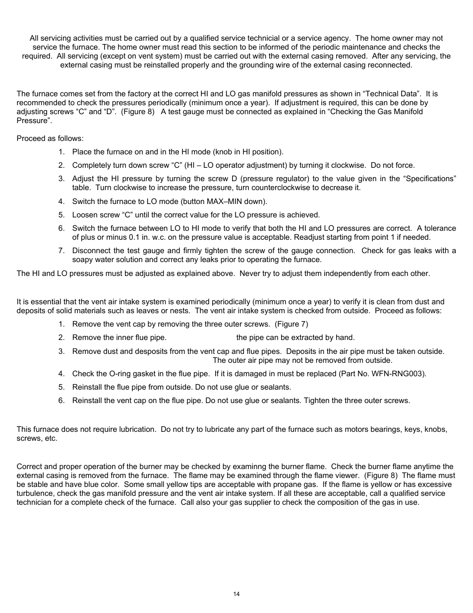 Servicing | Williams 2903512 User Manual | Page 15 / 24