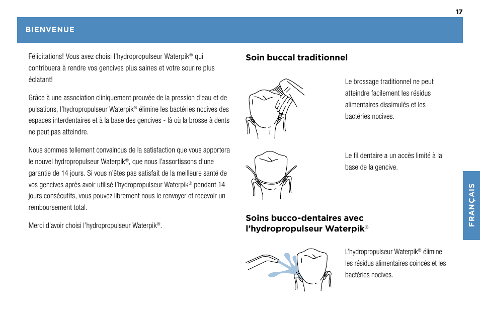 Waterpik Technologies WP-450 User Manual | Page 17 / 48