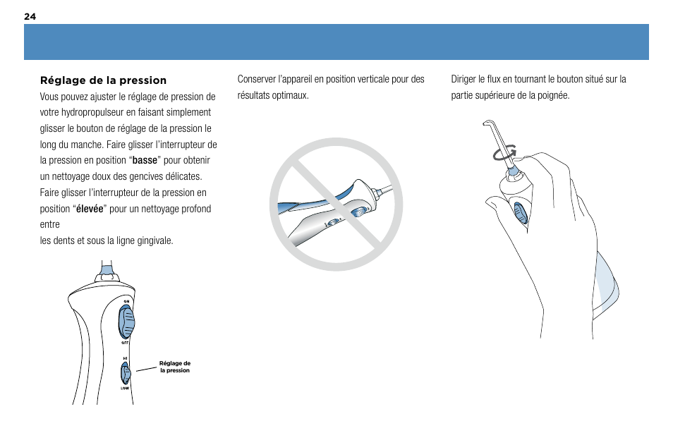 Waterpik Technologies WP-450 User Manual | Page 24 / 48