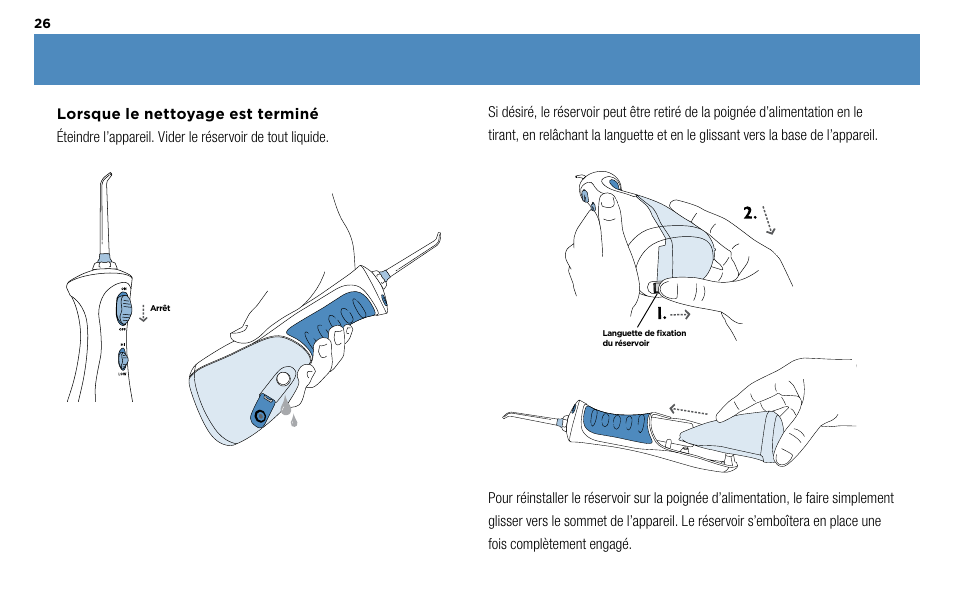 Waterpik Technologies WP-450 User Manual | Page 26 / 48