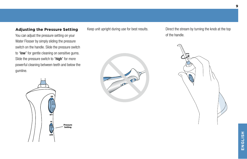 Waterpik Technologies WP-450 User Manual | Page 9 / 48