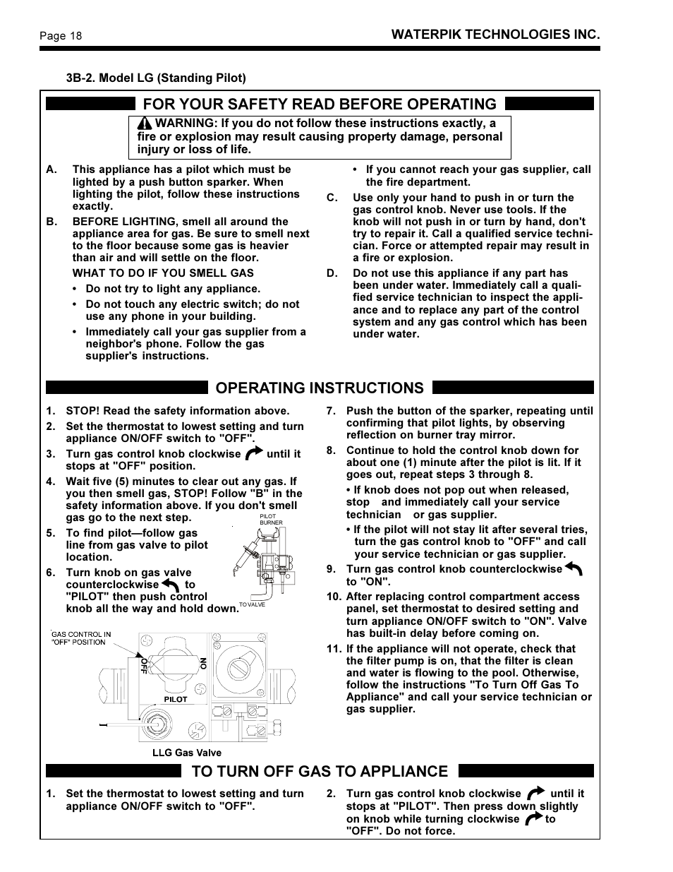 For your safety read before operating | Waterpik Technologies LD User Manual | Page 20 / 28