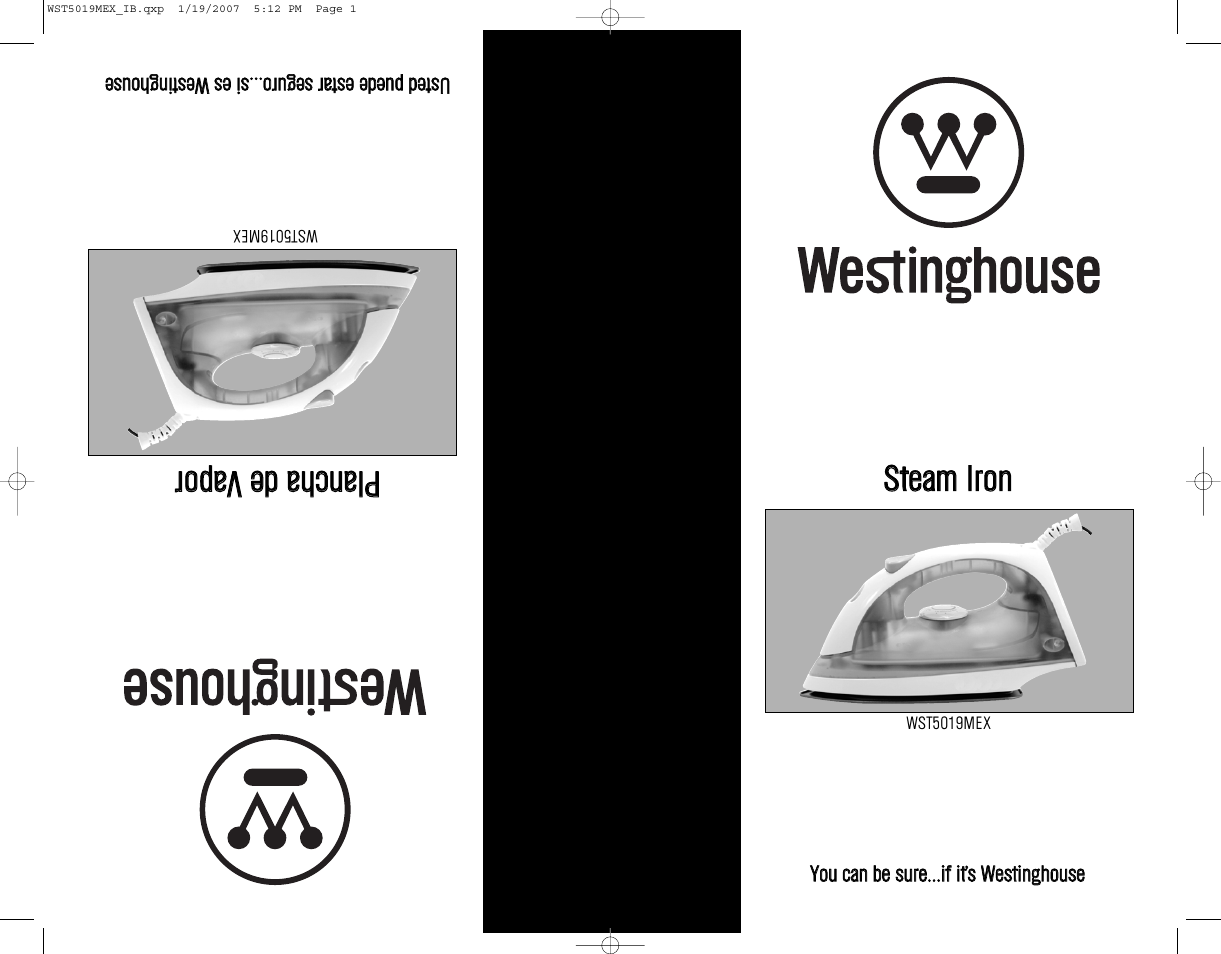 Westinghouse WST5019MEX User Manual | 12 pages