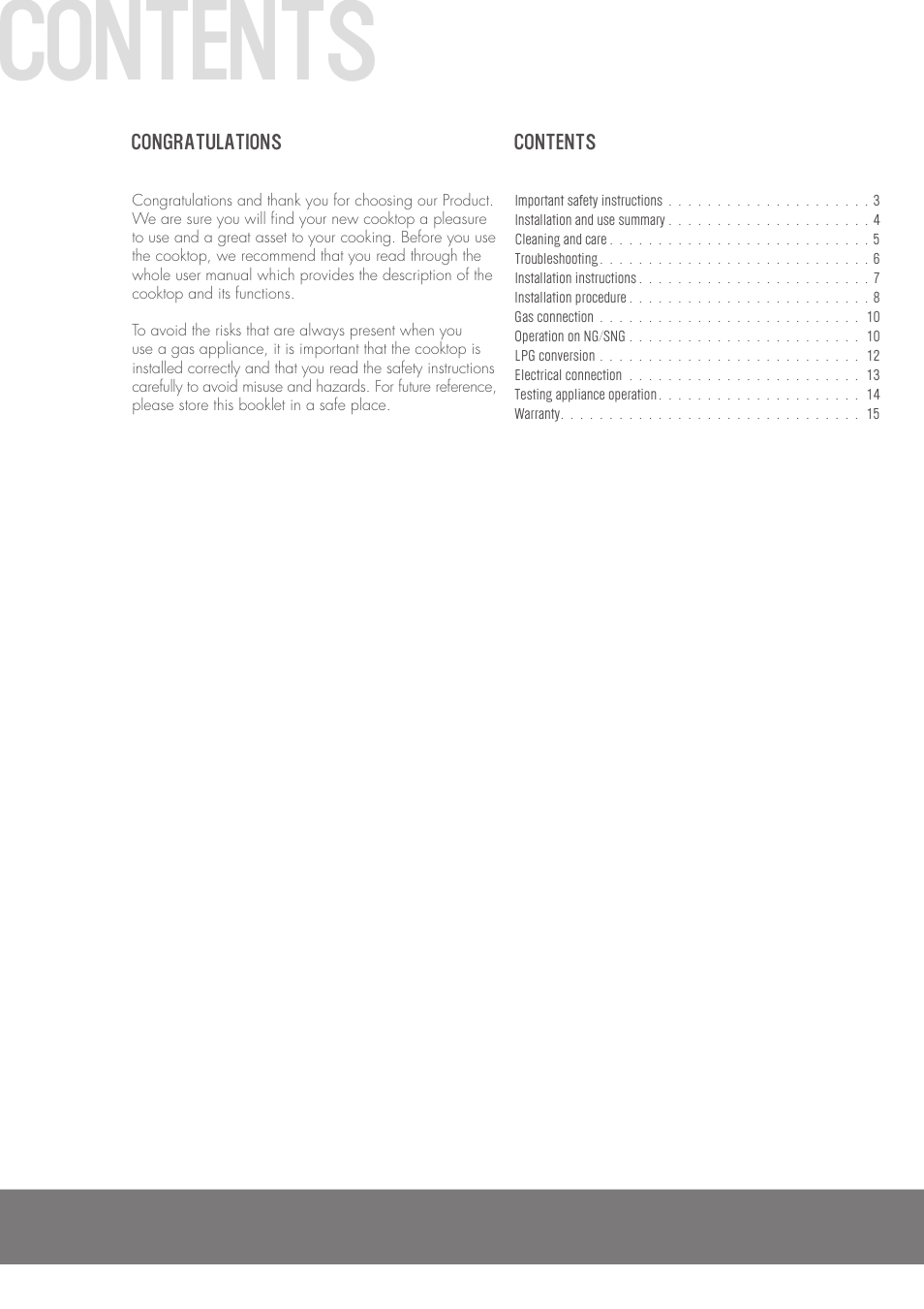Westinghouse GHP17S User Manual | Page 2 / 16