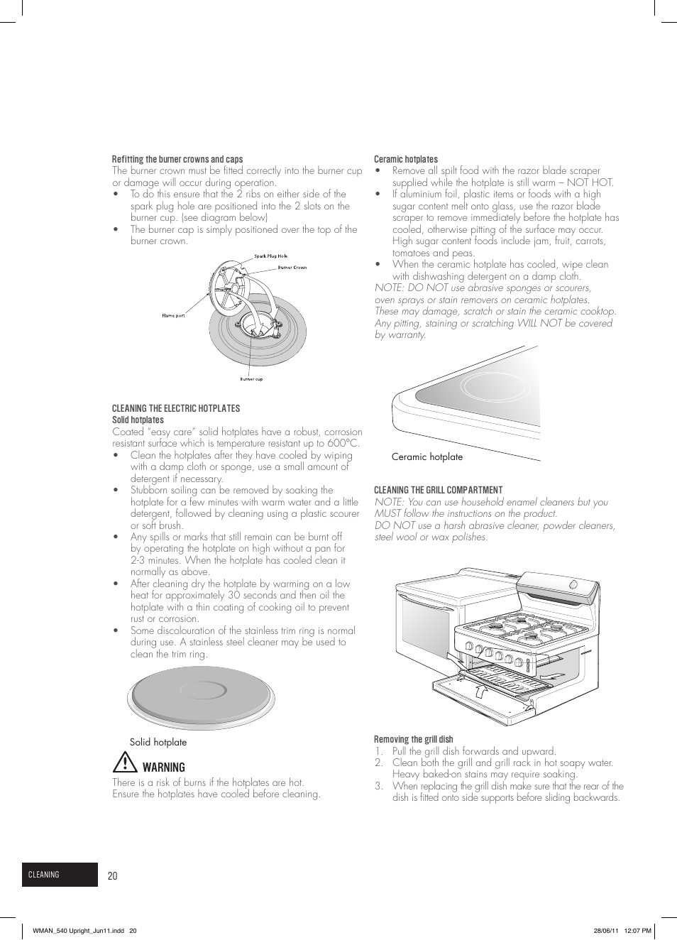 Westinghouse GEK1385W User Manual | Page 20 / 28