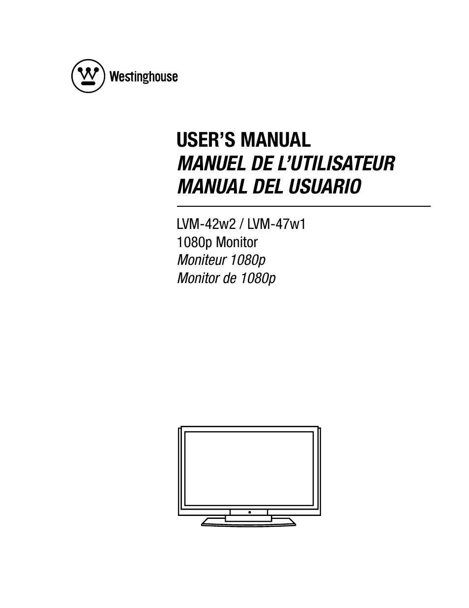 Westinghouse LVM-42w2 User Manual | 26 pages