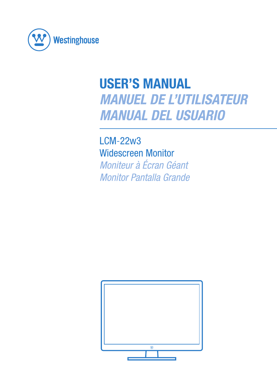 Westinghouse LCM-22W3 User Manual | 64 pages
