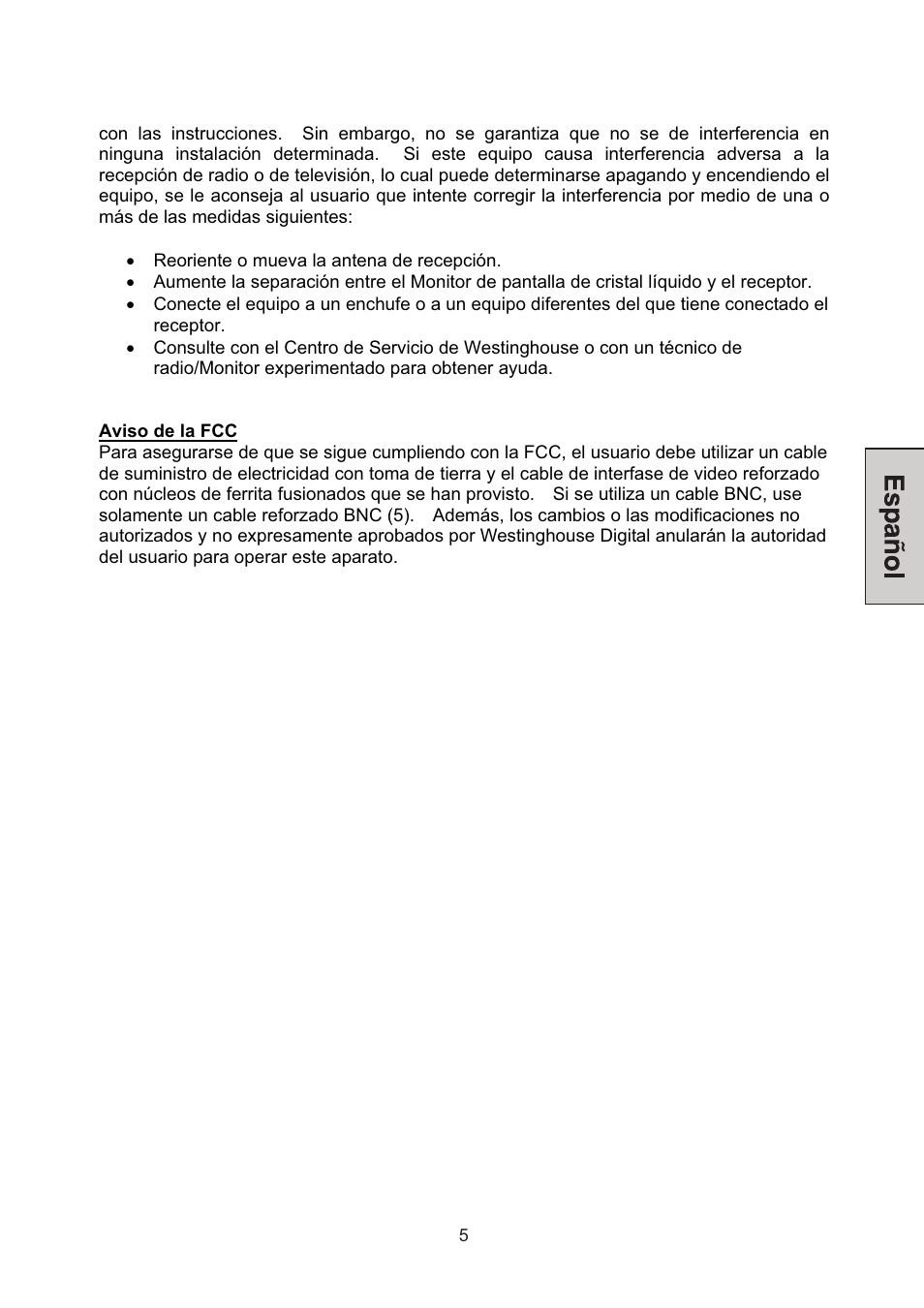 Westinghouse L2046NV User Manual | Page 48 / 66