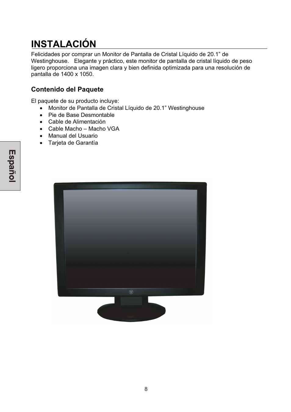 Instalación | Westinghouse L2046NV User Manual | Page 51 / 66