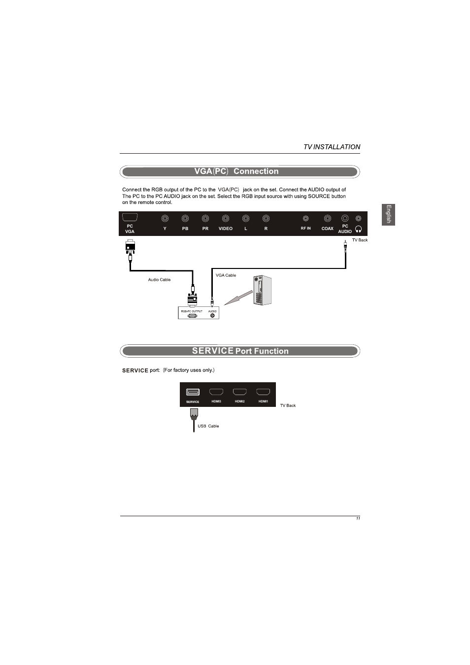 Service | Westinghouse LD-4065 User Manual | Page 13 / 31