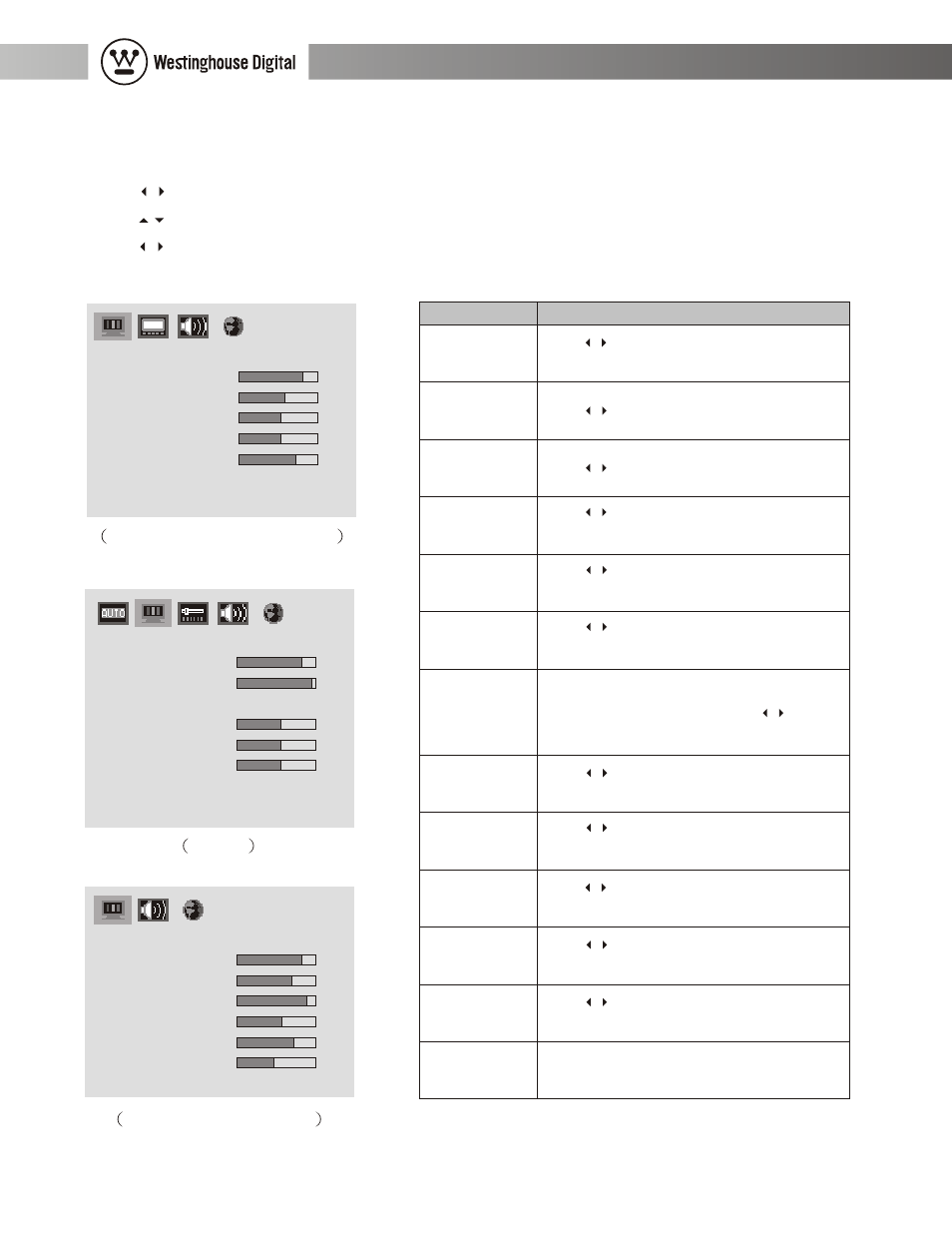 Display, 27" wide-format lcd-tv user manual | Westinghouse LCD-TV User Manual | Page 24 / 36