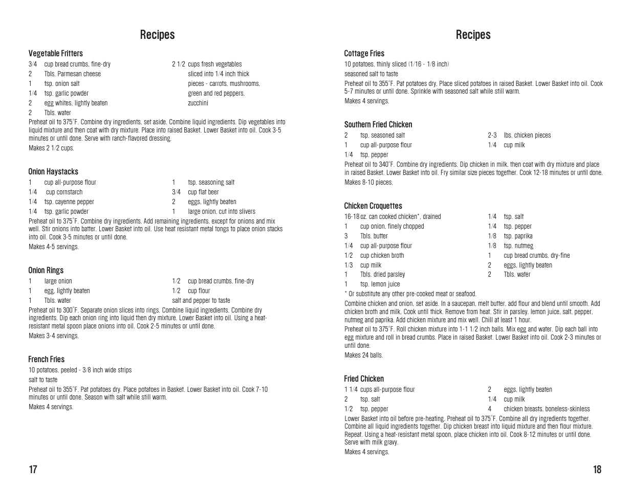 Recipes | Westinghouse WST3034 User Manual | Page 18 / 24