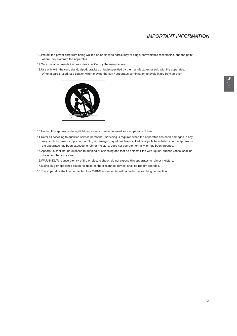 Important information | Westinghouse VR-6025Z User Manual | Page 5 / 30