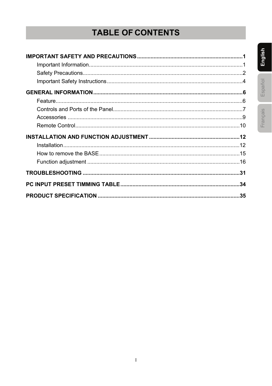 Westinghouse SK-40H590D User Manual | Page 2 / 40