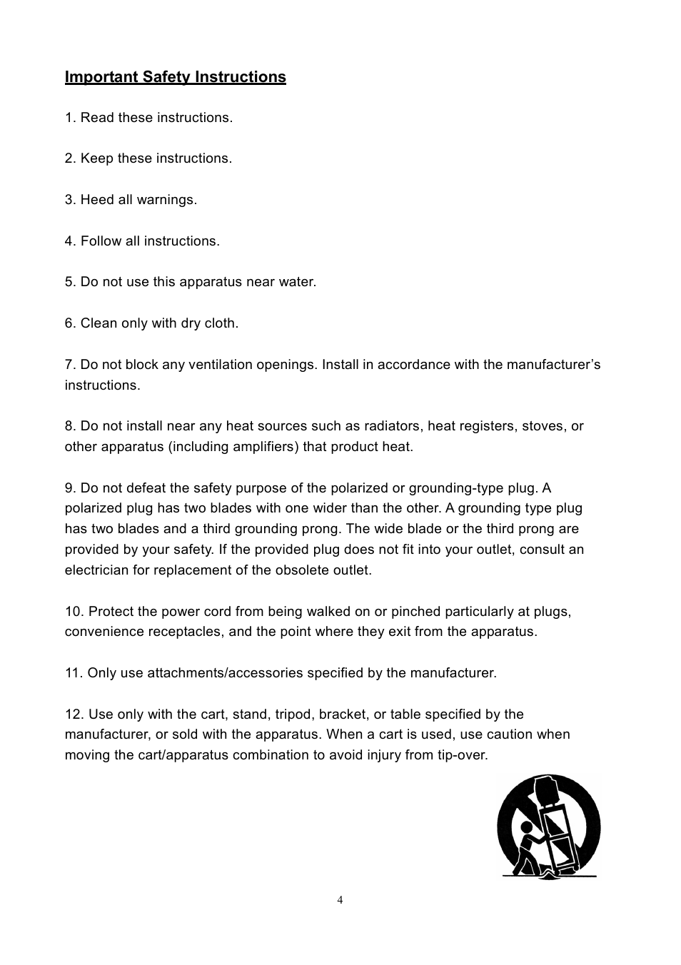 Important safety instructions | Westinghouse SK-40H590D User Manual | Page 7 / 40