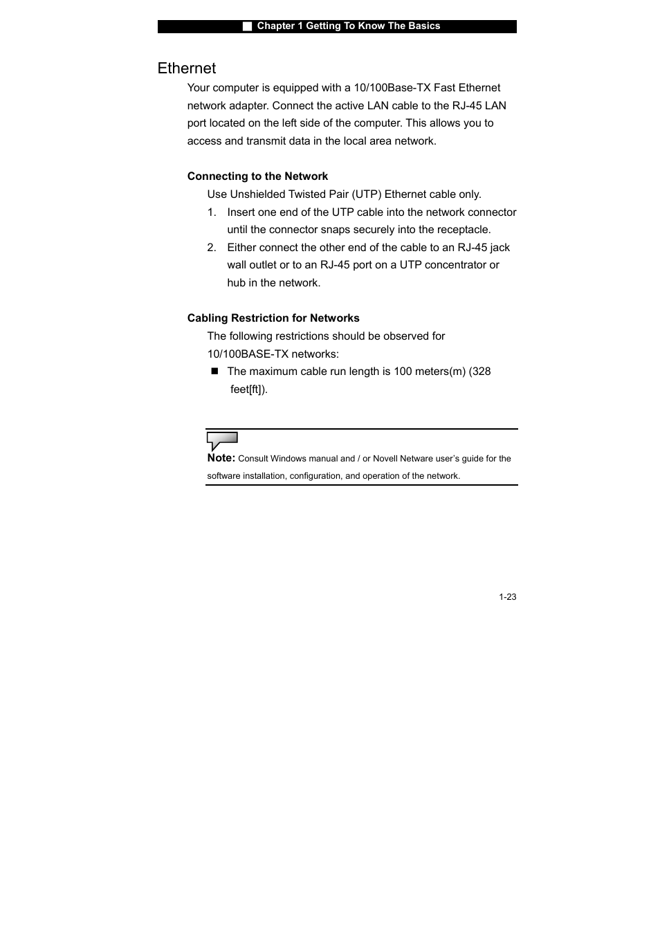 Ethernet | Westinghouse NB-14w2 User Manual | Page 33 / 86