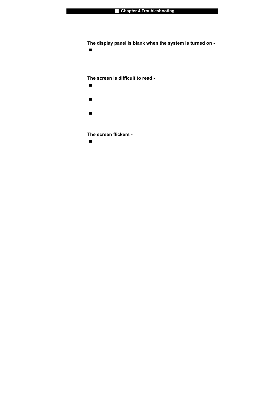 Display problems | Westinghouse NB-14w2 User Manual | Page 62 / 86