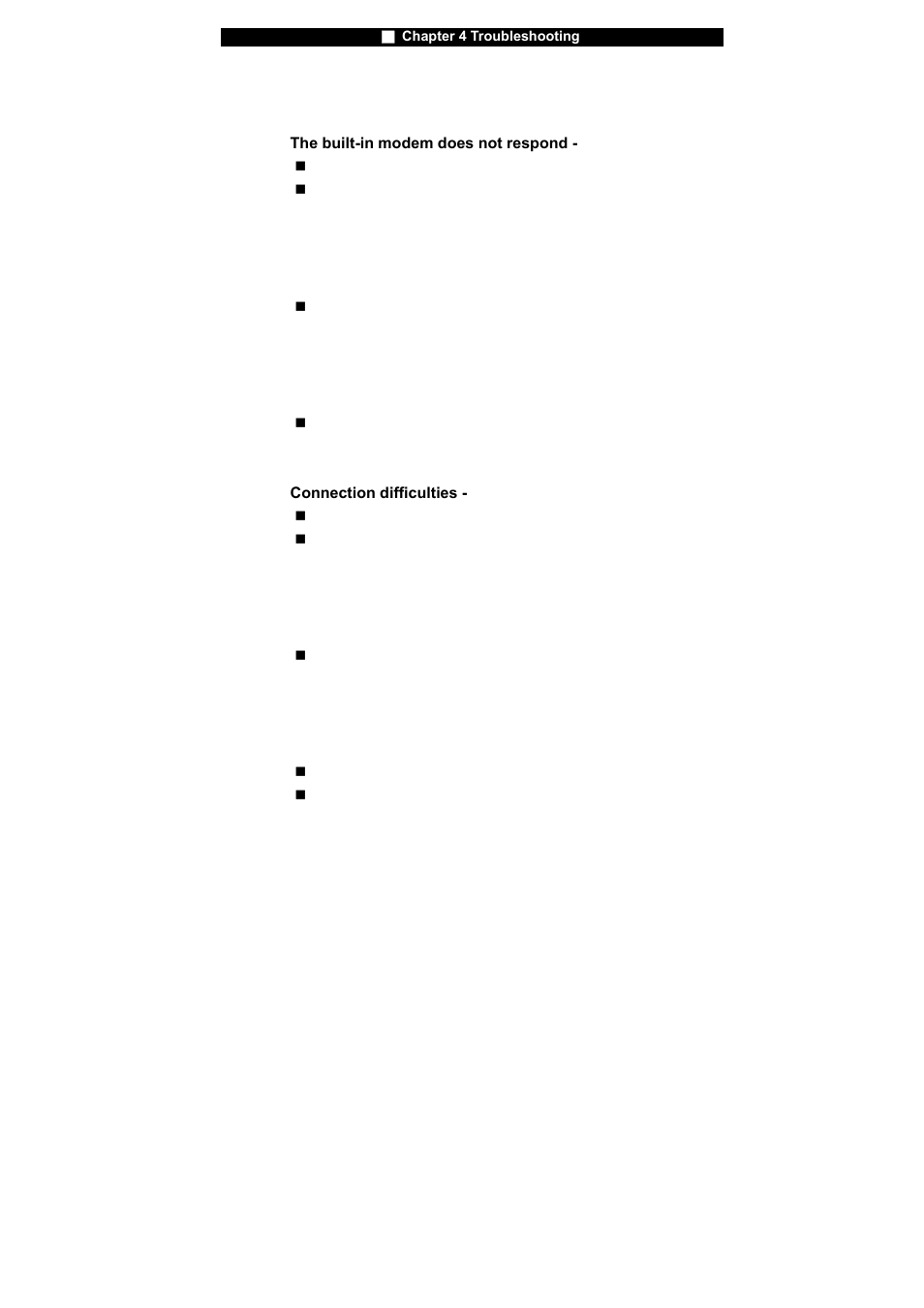 Modem problems | Westinghouse NB-14w2 User Manual | Page 66 / 86
