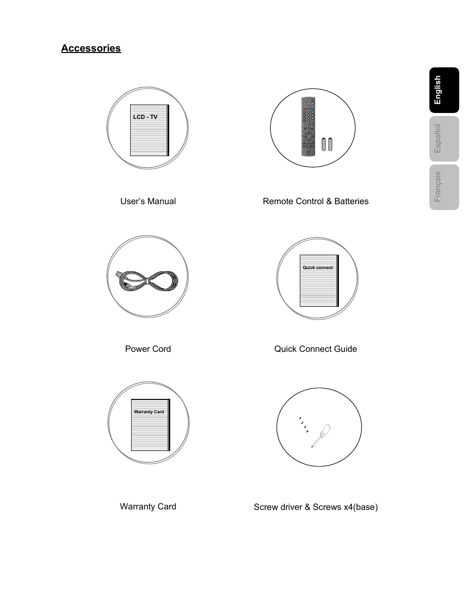 Accessories | Westinghouse SK-26H240S User Manual | Page 9 / 33