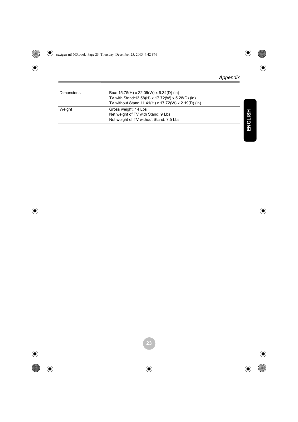 Westinghouse W31501 User Manual | Page 28 / 31