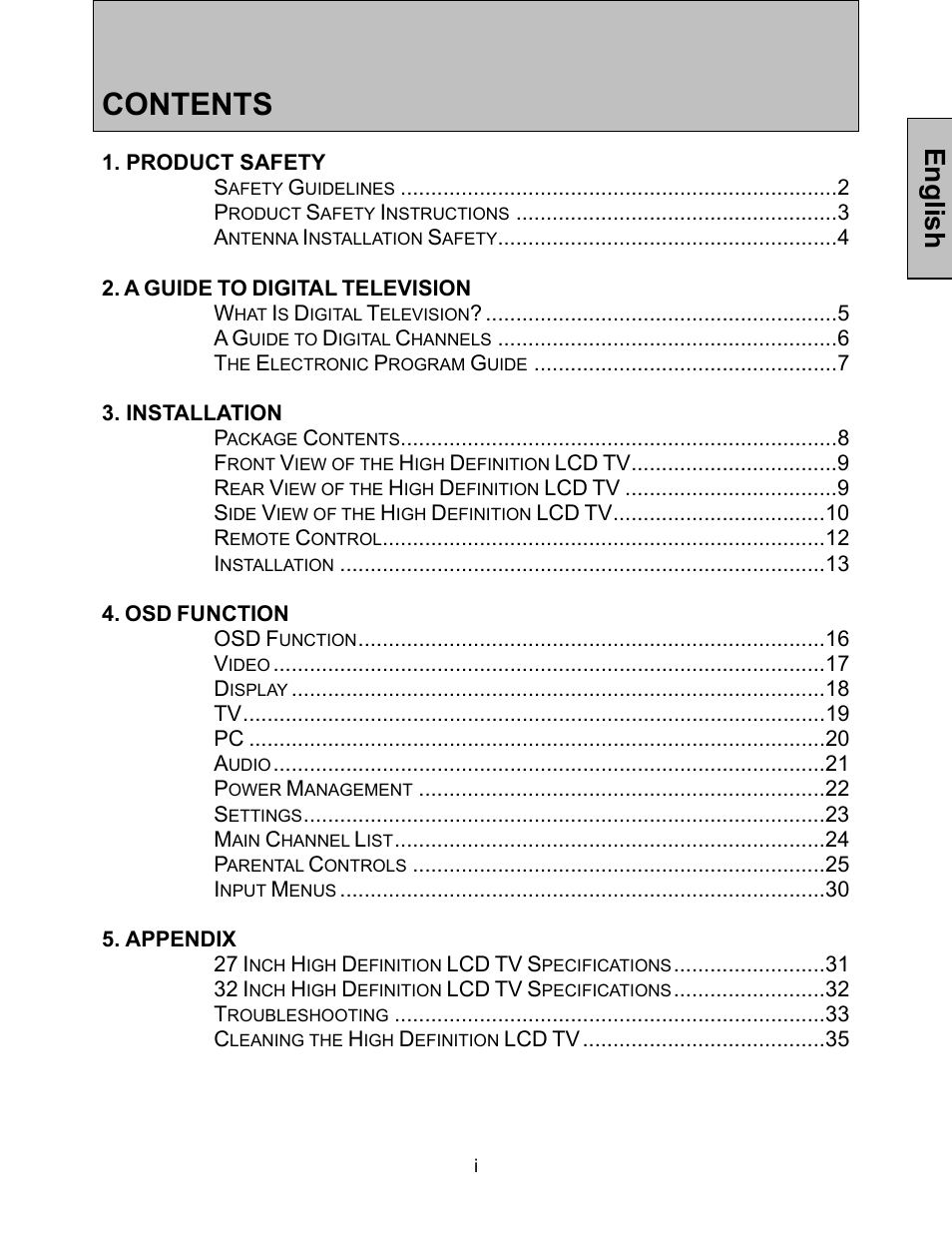 Westinghouse LTV-32w3 User Manual | Page 2 / 38