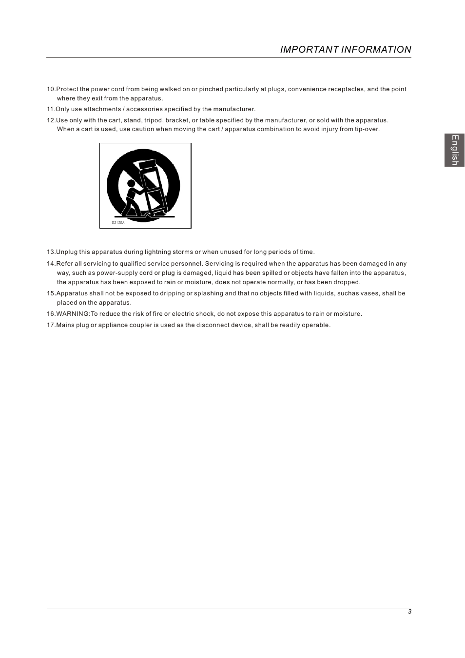 Important information, English | Westinghouse VR-5585DFZ User Manual | Page 5 / 39