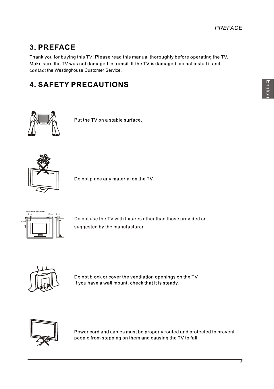 Westinghouse VR-5585DFZ User Manual | Page 7 / 39