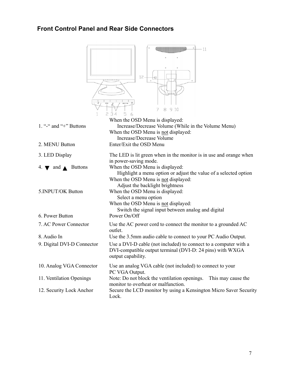 Westinghouse LCM-17W7 User Manual | Page 8 / 16