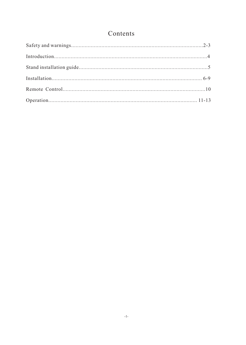 Westinghouse EW32S5KW User Manual | Page 2 / 41