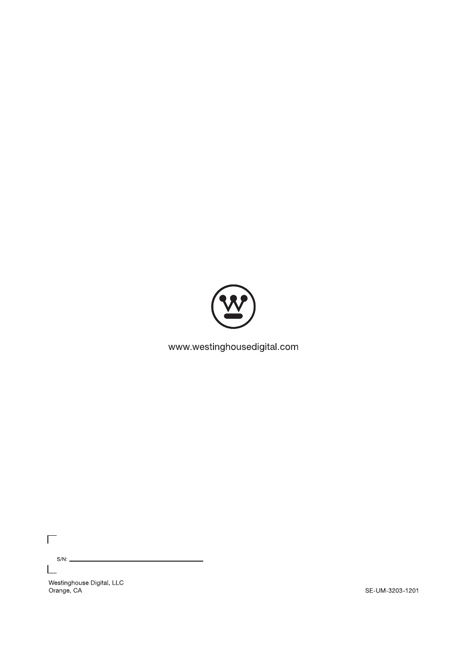 Westinghouse EW32S5KW User Manual | Page 41 / 41