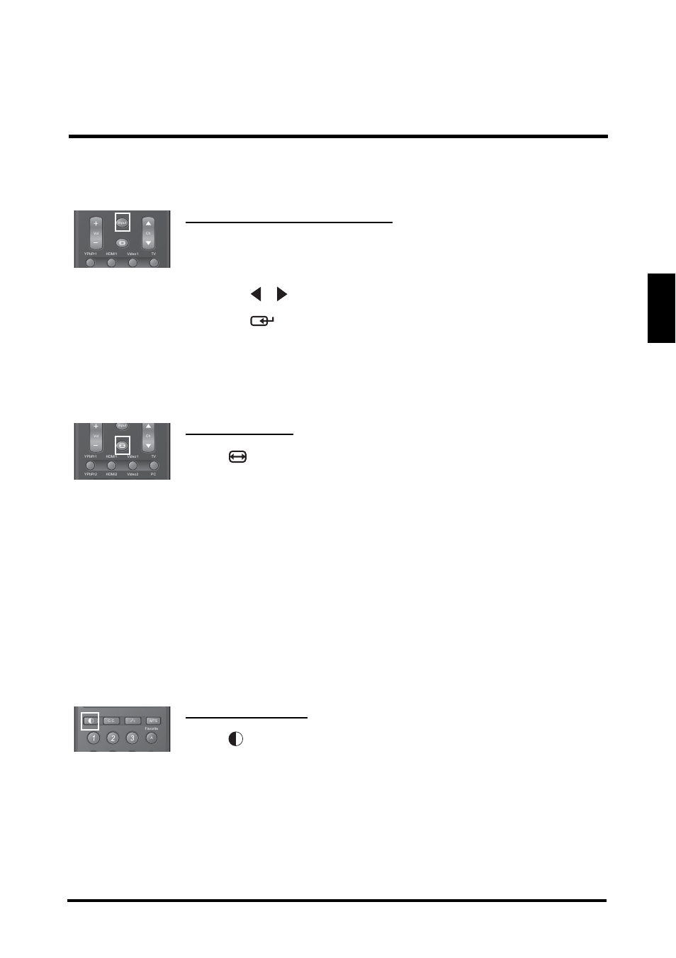 Adjusting the display format, Adjusting the led backlight, English | Using the input key, Basic operations | Westinghouse LD-2655VX User Manual | Page 27 / 60