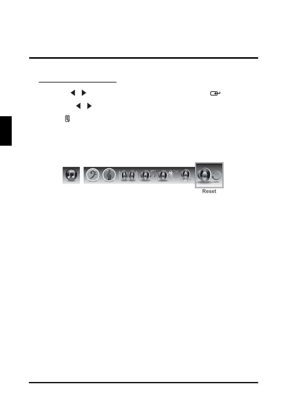 English, Reset | Westinghouse LD-2655VX User Manual | Page 36 / 60