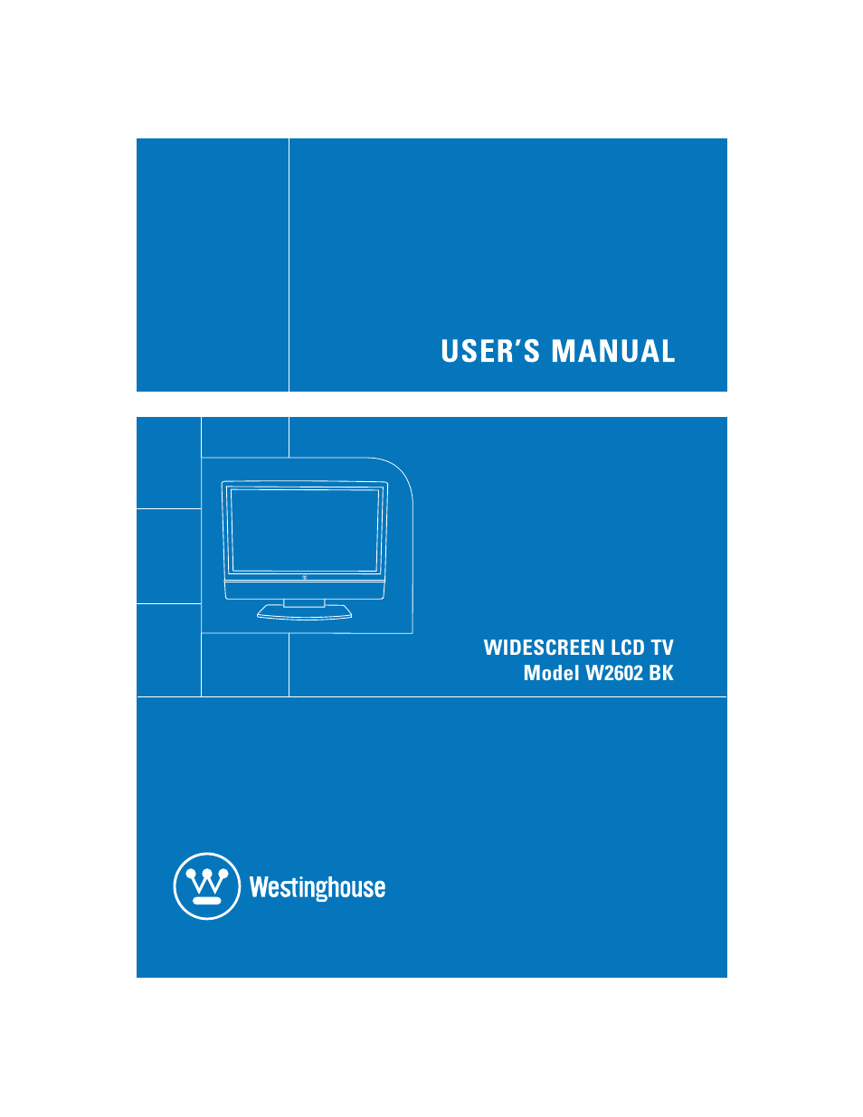 Westinghouse W2602 BK User Manual | 26 pages