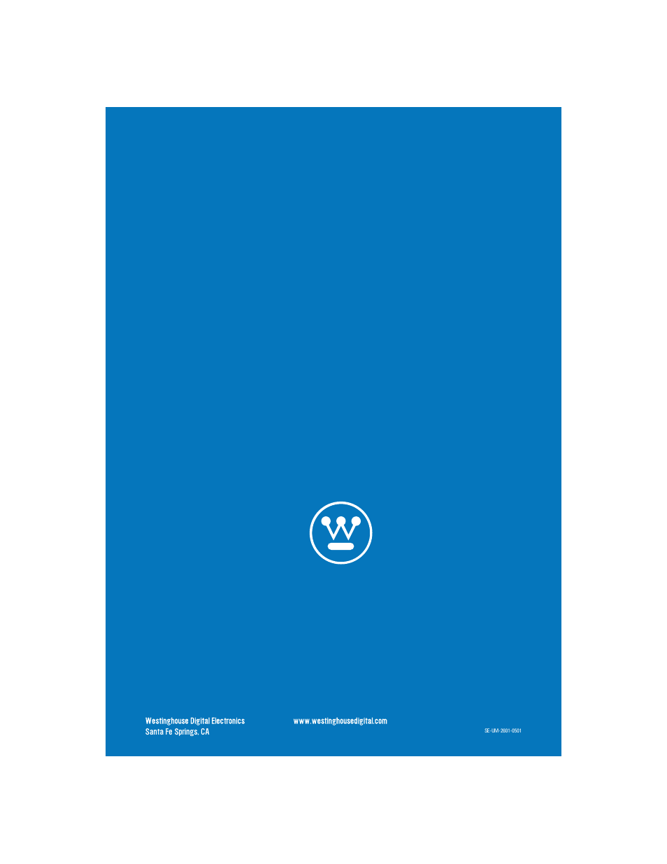 Westinghouse W2602 BK User Manual | Page 26 / 26