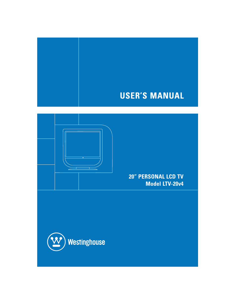 Westinghouse LTV-20v4 User Manual | 33 pages