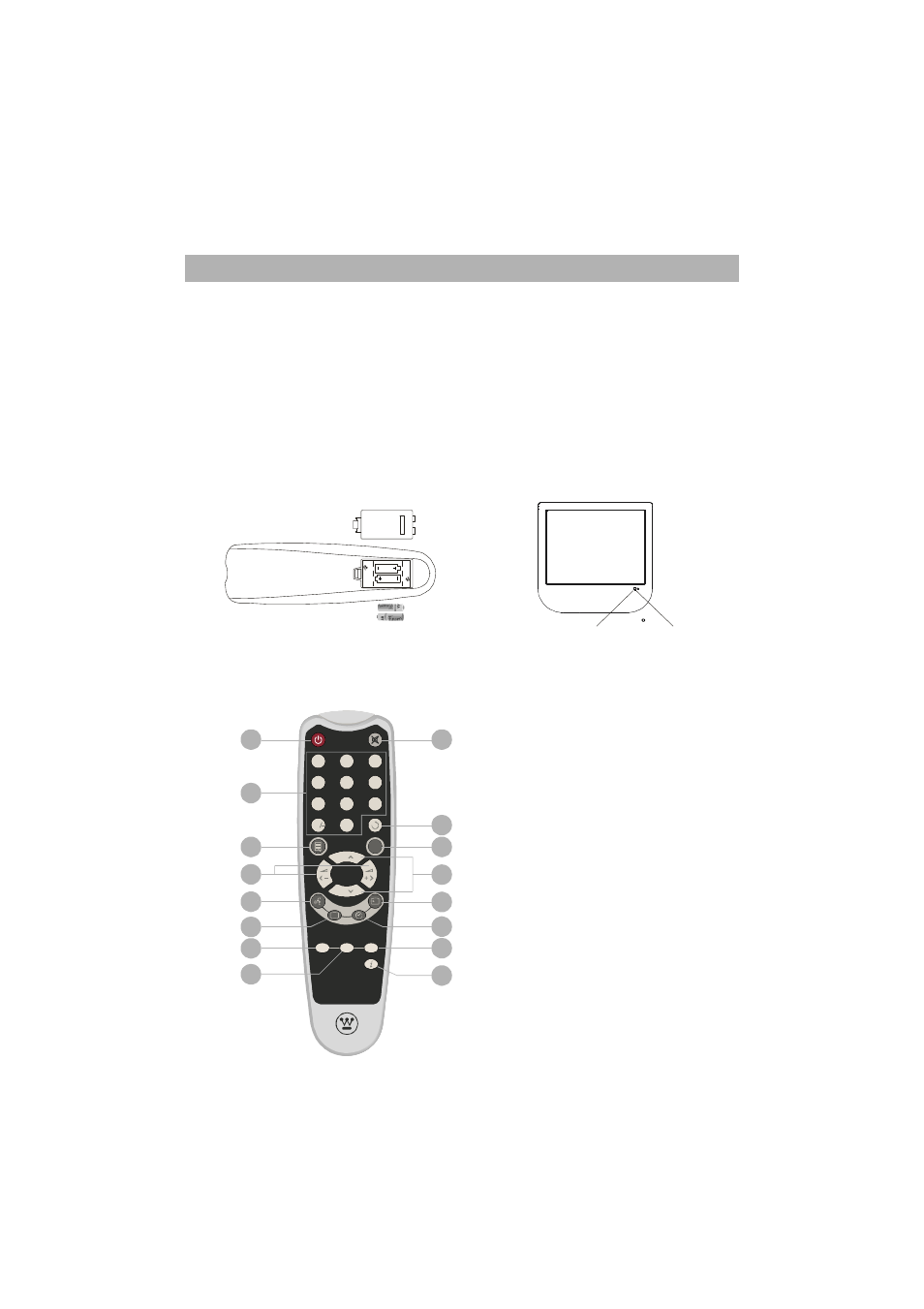 7 remote control, Remote control button description | Westinghouse LTV-20v4 User Manual | Page 12 / 33