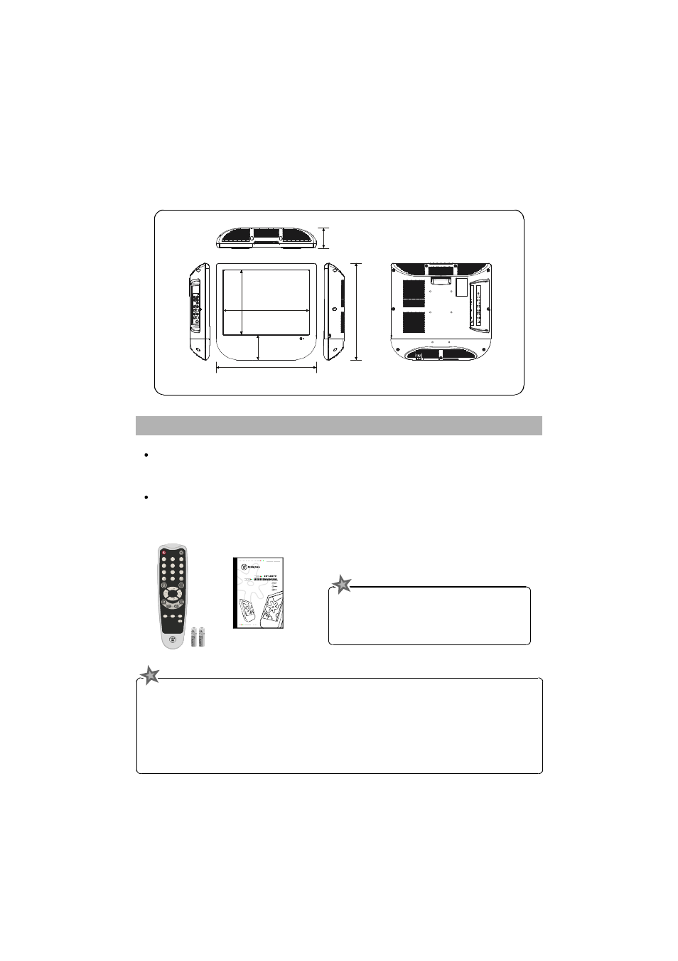 3 package contents, Favorite add del power, Mts pic-mode sleep source | Mute | Westinghouse LTV-20v4 User Manual | Page 7 / 33