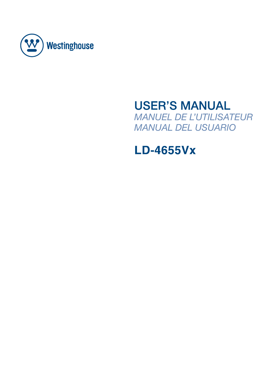 Westinghouse LD-4655VX User Manual | 64 pages