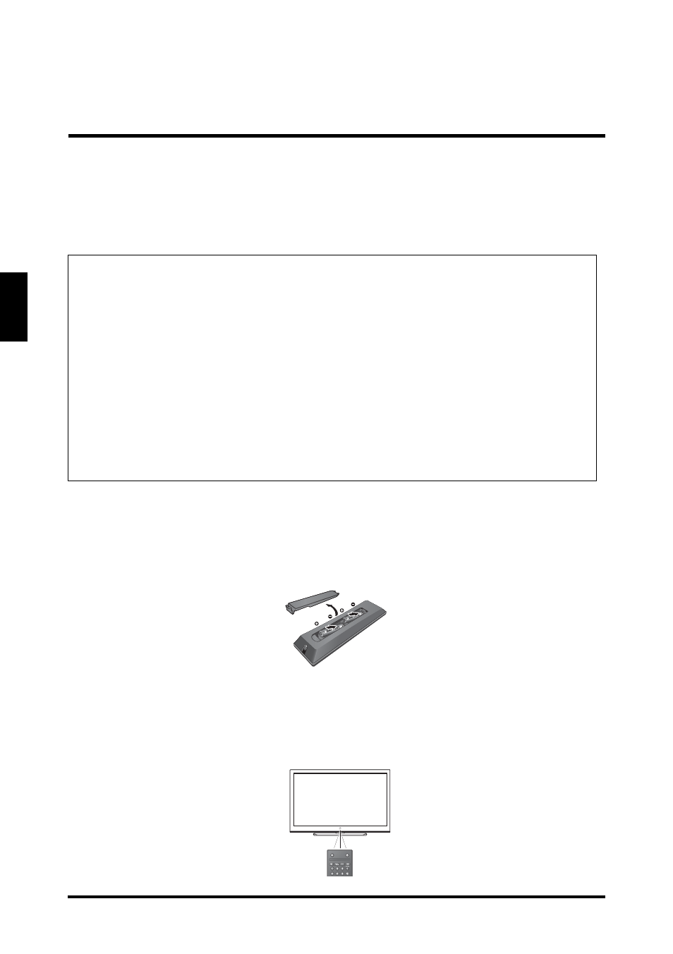 Remote control operation, Installing the remote control batteries, Remote control transmission range | English remote control operation | Westinghouse LD-4655VX User Manual | Page 21 / 64