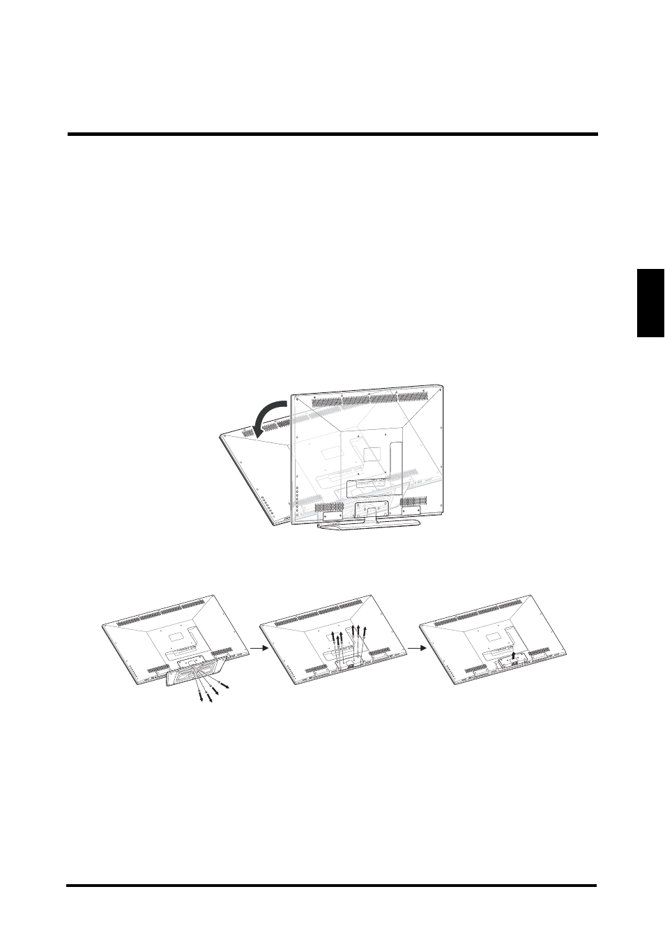 Removing the led tv base, English, Led tv base | Westinghouse LD-4655VX User Manual | Page 24 / 64