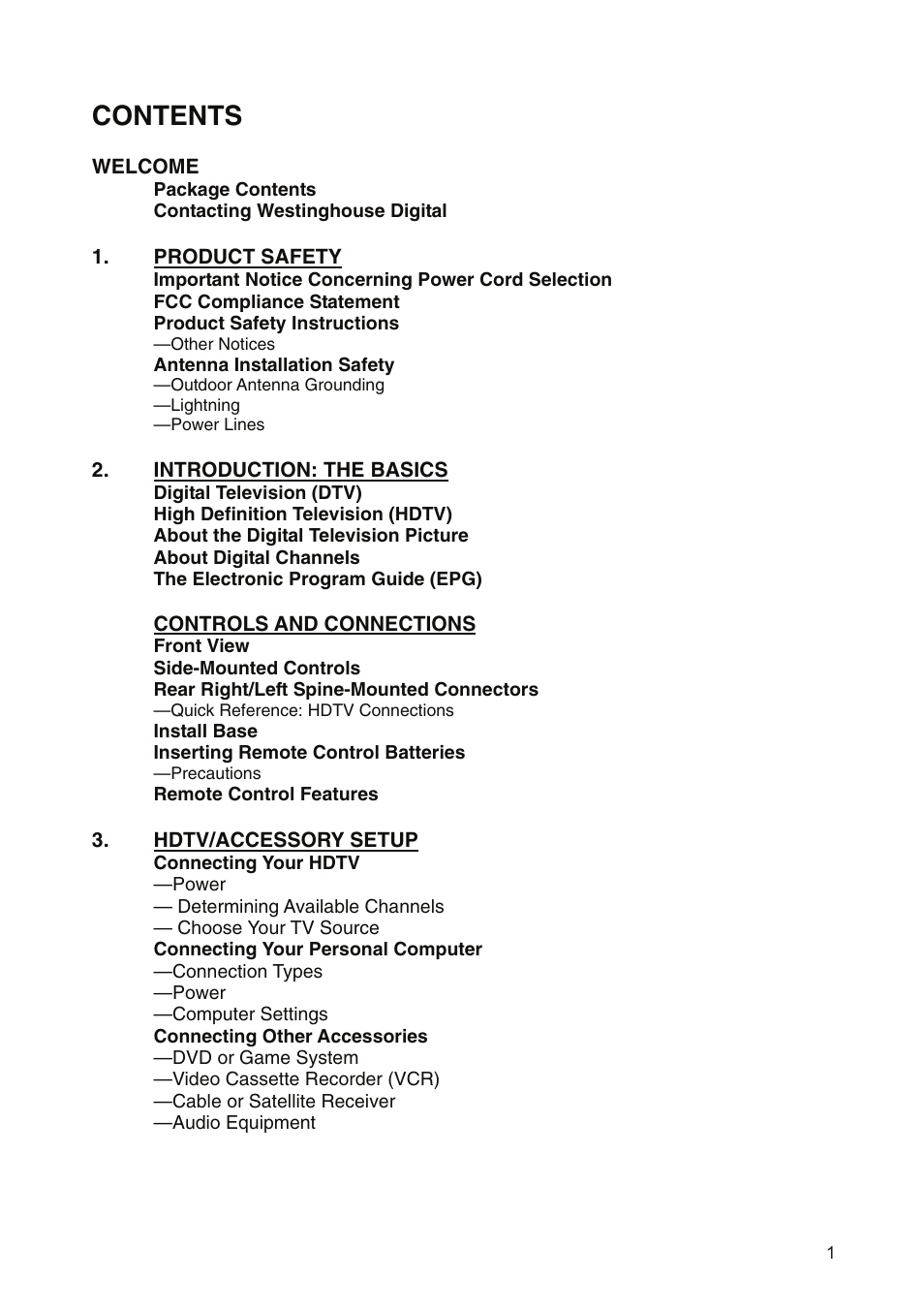 Westinghouse SK-19H210S User Manual | Page 3 / 44