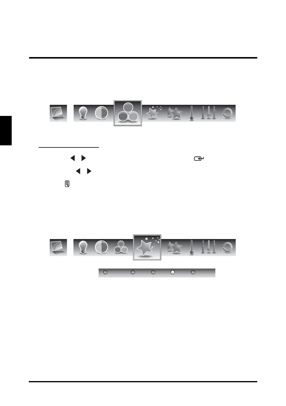 English, Saturation, Video presets | Westinghouse LD-3255VX User Manual | Page 30 / 59